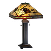 Rustic Pinecone Table Lamp - Meyda Tiffany 67852