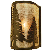 Rustic Tall Pines Wall Sconce - Meyda 68169