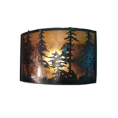 Rustic Tall Pines Wall Sconce - Meyda 73870