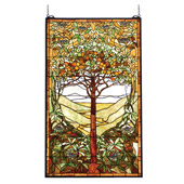 Tiffany Tree of Life Stained Glass Window - Meyda Tiffany 74065
