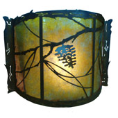 Rustic Whispering Pines Wall Sconce - Meyda 77901