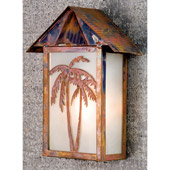 Tropical Tropical Floral Palm Tree Wall Sconce - Meyda 77967