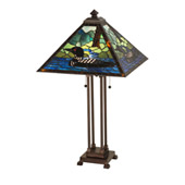 Rustic Loon 30"H Table Lamp - Meyda 81055