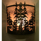 Rustic Tall Pines Wall Sconce - Meyda 81261