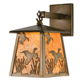 Rustic Ducks In Flight Lantern Hanging Lamp - Meyda Tiffany 82652