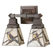 Rustic Early Morning Visitors Wall Sconce - Meyda 98519