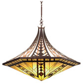 Craftsman/Mission Sonoma Inverted Hanging Lamp - Meyda Tiffany 98959
