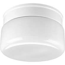 Progress Lighting P3518-30 White Glass Flush Mount Ceiling Fixture