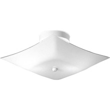 Progress Lighting P4961-30 Square Glass Semi-Flush Ceiling Fixture