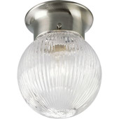Transitional Glass Globes Flush Mount Ceiling Fixture - Progress Lighting P3599-09
