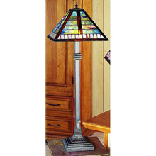 Paul Sahlin Tiffany 1249-3 Horizontal Line Pattern Buffet Lamp
