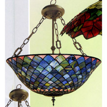 Paul Sahlin Tiffany 1556 Fishscale Inverted Pendant