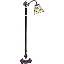 Paul Sahlin Tiffany 544 Tiffany Vine Bridge-Arm Floor Lamp