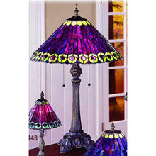 Paul Sahlin Tiffany 672 Tiffany Peacock Table Lamp