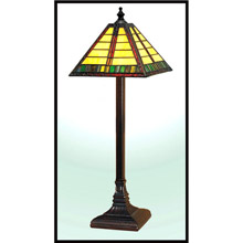 Paul Sahlin Tiffany 976 Horizontal Line Pattern Buffet Lamp