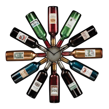 ELK Home 51-10085 Audubon Wine Bottle Clock