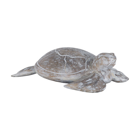 ELK Home 7159-045 Galapagos Island Wooden Turtle Sculpture