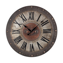 ELK Home 128-1005 Roman Numeral Metal Outdoor Wall Clock