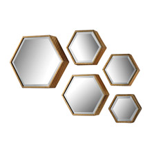 ELK Home 138-170/S5 Hexagonal Beveled Mirrors - Set of 5