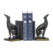 ELK Home 4-83032 Black Greyhound Bookends (Pair)