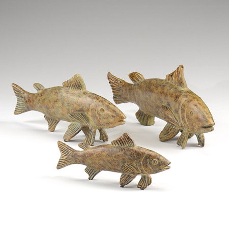 Wildwood 293330 Walking Fish Sculptures (Set 3)