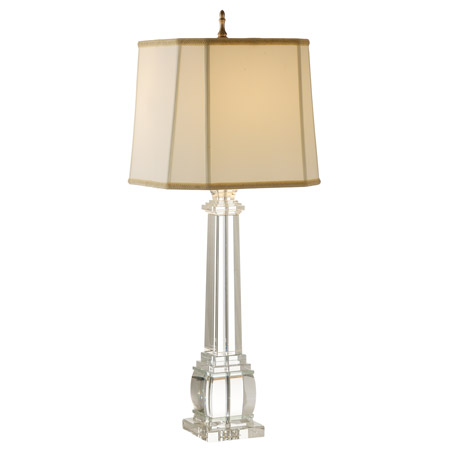 Wildwood 9275 Crystal Square Column Table Lamp