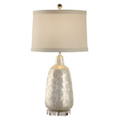 Contemporary Capiz Shell Covered Urn Table Lamp - Wildwood 13132