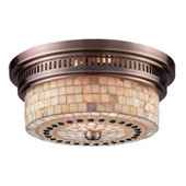 Copper Close-to-Ceiling Light Fixtures